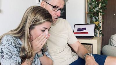 The long wait is finally over as Charlotte Stoll receives her A-level results.