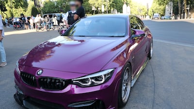 A BMW M3 was among the vehicles confiscated. Photo: Metropolitan Police