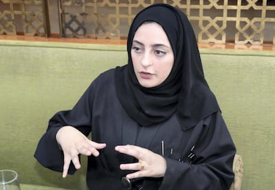 Fatma Al Bannai is spreading the word about female Emirati writing talent through her Untitled Chapters group. Chris Whiteoak / The National