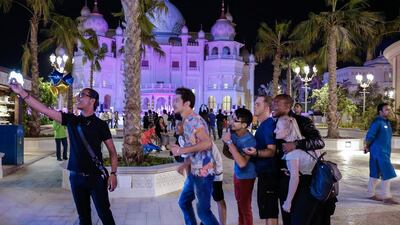 Grand Launch ceremony for the world’s first Bollywood theme park, Bollywood Parks located at the Dubai Parks and Resorts. Victor Besa for The National