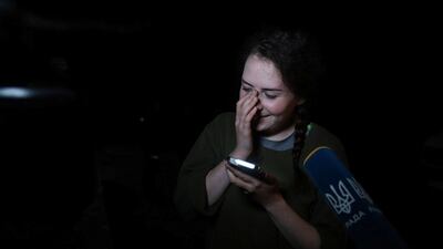 Kateryna Polishchuk was one of the freed Azovstal defenders. Reuters