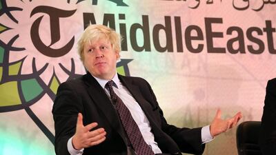 Mayor of London Boris Johnson speaks on the second day of the Middle East Congress in London, UK on February 26, 2015. Stephen Lock for The National