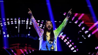 Steve Aoki performs onstage during the 2019 iHeartRadio Music Festival at T-Mobile Arena on September 20, 2019 in Las Vegas, Nevada. Ethan Miller/Getty Images/AFP