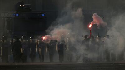 Members of the UAE Armed Forces perform military drills during the "Union Fortress 6" military parade in Al Hamra, Ras al Khaimah, UAE. Reuters