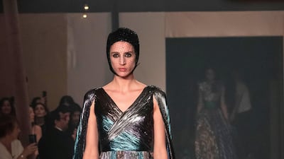 A look from Dior's spring 2019 haute couture collection, presented in Dubai on March 18.