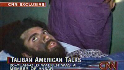 John Walker Lindh is seen during an interview soon after his capture in Afghanistan. Lindh, who became known as the American Taliban after he was captured by U.S. forces in the invasion of Afghanistan in late 2001, is set to go free Thursday, May 23, 2019 after serving 17 years of a 20-year sentence. AP