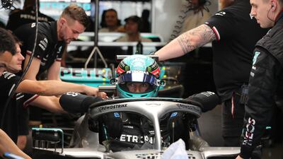 British Formula One driver George Russell of Mercedes. EPA