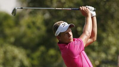 England's Luke Donald was a rolling back the years during the opening round at the DP World Tour Championship at Jumeirah Golf Estates in Dubai. Paul Childs / Reuters