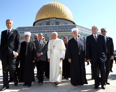 Visiting Jerusalem, where he called for dialogue between Palestinians and Israelis, in 2009. GPO via Getty Images