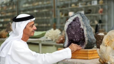 Tariq Al Salman at his natural treasures museum in Ras Al Khaimah. Chris Whiteoak / The National