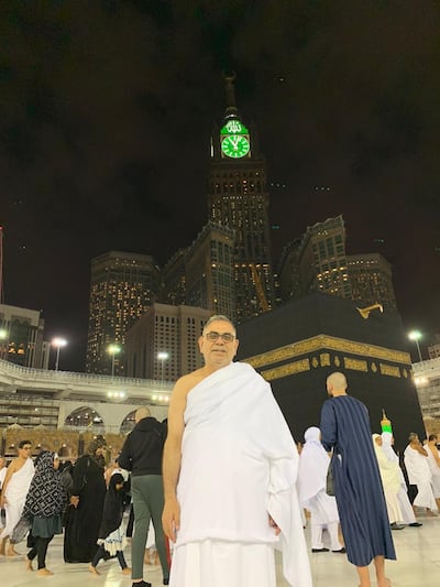 Adeeb Sami spent New Year's Eve in 2019 performing Umrah in Saudi Arabia. Courtesy Adeeb Sami.