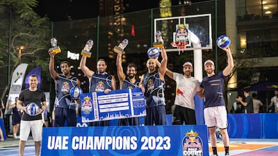 Old School won the men's section of Red Bull Half Court UAE finals. Photo: Red Bull
