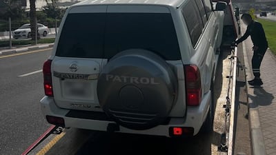 Dubai Police have cracked down on illegal modifications to cars. Photo: Dubai Police.