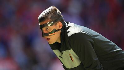 LONDON, ENGLAND - MAY 27: Jonathan Bond of Watford wears a protective face mask as he warms up prior to during the npower Championship Play-off Final match between Watford and Crystal Palace at Wembley Stadium on May 27, 2013 in London, England. (Photo by Richard Heathcote/Getty Images) *** Local Caption *** 169553197.jpg