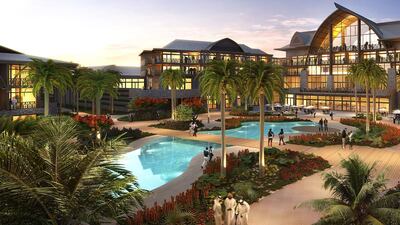 A rendering of Lapita, a Polynesian-themed four-star resort that is part of the theme parks project. Courtesy Dubai Parks and Resorts