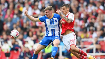 Evan Ferguson 7: Showed real strength to hold off Kiwior just before break but Irish attacker pulled shot wide of target. A real physical presence for Brighton who holds ball, has a nice touch and lets defenders know he’s about. Getty