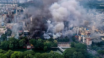 Hundreds of people were killed during days of violent protests. AFP
