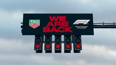 Tag Heuer is back as official timekeeper for Formula One, a title it previously held from 1992 to 2003. Photo: Tag Heuer