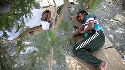 Most companies in Abu Dhabi have complied with the midday break rule for outdoor workers, however 56 companies will be fine for non-compliance. Silvia Razgova / The National