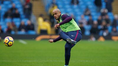 Manchester City captain Vincent Kompany has warned his teammates not to take their foot off the gas in the Premier League title race as they prepare for a trip to take on Newcastle United on Wednesday. Andrew Yates / Reuters