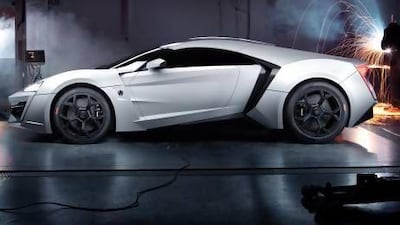 The Lykan will include the world's first hologram display. Courtesy of W Motors