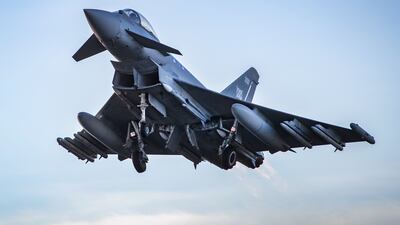 The RAF sent out Typhoon jets from an air base in Scotland after Russian aircraft approached British airspace. Photo: PA