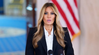 US first lady Melania Trump in the White House on Friday. Bloomberg