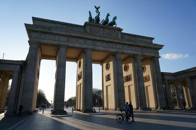 The Brandenburg Gate in Berlin. Photo by Sean Gallup/Getty Images