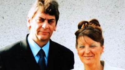 Jeff Wood with his wife Kate.