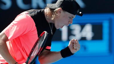 Denis Shapovalov faces Jo-Wilfried Tsonga in the second round of the Australian Open having defeated the Frenchman in straight sets at the US Open. Mahst Irham / EPA