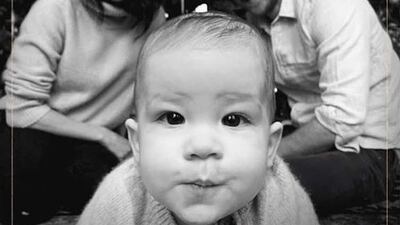 Prince Harry, Duke of Sussex and Meghan Markle, Duchess of Sussex, release their first Christmas card, featuring son Archie. Twitter / @queenscomtrust