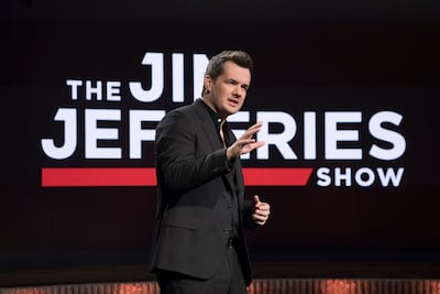 Jefferies in Season 1 of The Jim Jefferies Show in 2017. Photo: Ali Goldstein / Comedy Central / Everett Collection