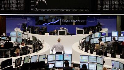 The Frankfurt stock exchange. Reuters