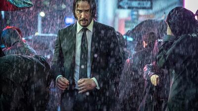 Keanu Reeves in ‘John Wick 3’. Niko Tavernise / Lionsgate via AP
