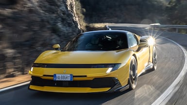 Ferrari’s 849 Testarossa proves as composed on the road as it is on the circuit. Photo: Ferrari