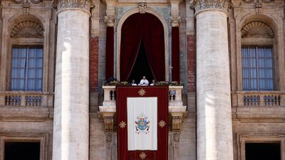 The Pope stood on the same spot from which he first appeared when he was elected in 2013. Reuters