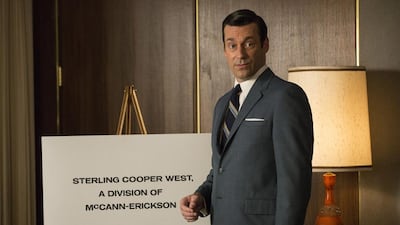 Top series on OSN Go include Mad Men which stars Jon Hamm. Courtesy Michael Yarish / AMC