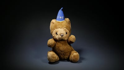 A teddy bear is seen at the War Childhood Museum before an exhibition in Sarajevo, Bosnia and Herzegovina. 'I got this teddy bear from my girlfriend Amira! Then the war came to our region. Amira moved to Damascus, and we lost contact. I don't know anything about her today', said Jaber who was born in 2005. REUTERS