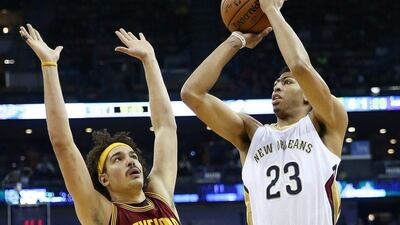 Anthony Davis and the Pelicans are 11-11 this season, even with the Suns by percentage for the Western Conference's No 8 seed. Chris Graythen / Getty Images / AFP