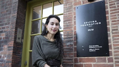 Salma Tuqan at the Delfina Foundation in London. Stephen Lock for The National