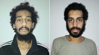 Captured ISIS fighters El Shafee ElSheikh, left, and Alexanda Kotey are being brought to the US to face charge. AFP