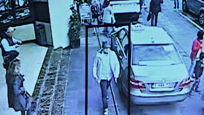 The third suspect in last month’s bombings at Brussels airport – the so-called “man in the hat” – is seen leaving the site of the attack in new video footage released by Belgian authorities on April 7, 2016. John Thys / Agence-France Presse