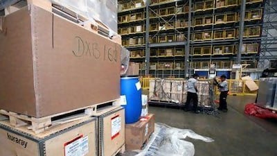 A Dnata Cargo warehouse in the Dubai Airport Free Zone. The GCC customs union has helped to treble trade to US$90 billion.