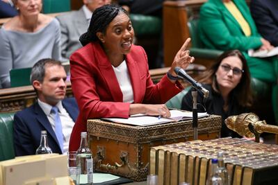 Kemi Badenoch, leader of the UK's Conservative party. AFP