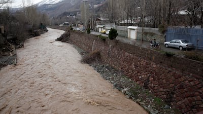 A village in Zardband, north of Tehran, after heavy rains hit Iran in March. In Fars province, there are fears for people missing after floods this weekend. EPA