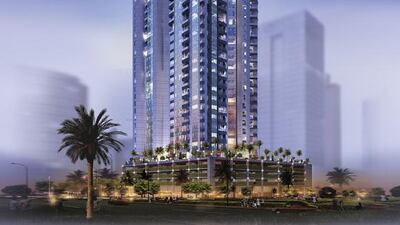 Richreit Real Estate Development is showcasing the 40-storey Mövenpick Hotel Apartments Al Burj Business Bay. Courtesy Richreit Real Estate Development