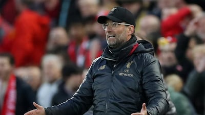 Juergen Klopp reacts with frustration. Reuters