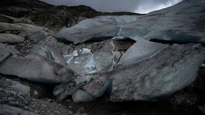 The Nigardsbreen glacier has lost almost 3km in length in the past century because of climate change