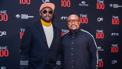 US rappers Will.i.am and Apl.de.ap.