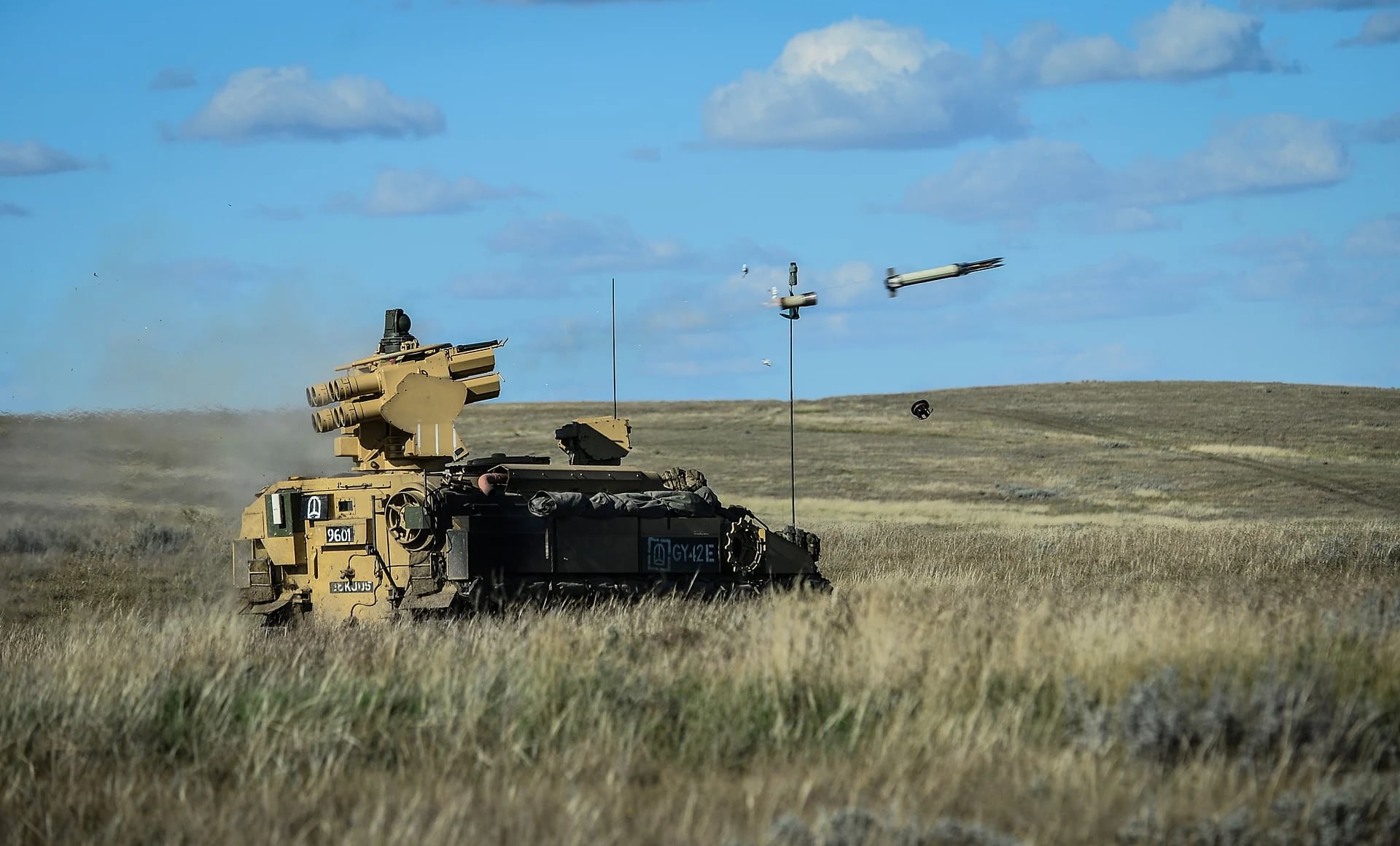 A Stormer vehicle firing a Starstreak high-velocity missile. Photo: UK Ministry of Defence